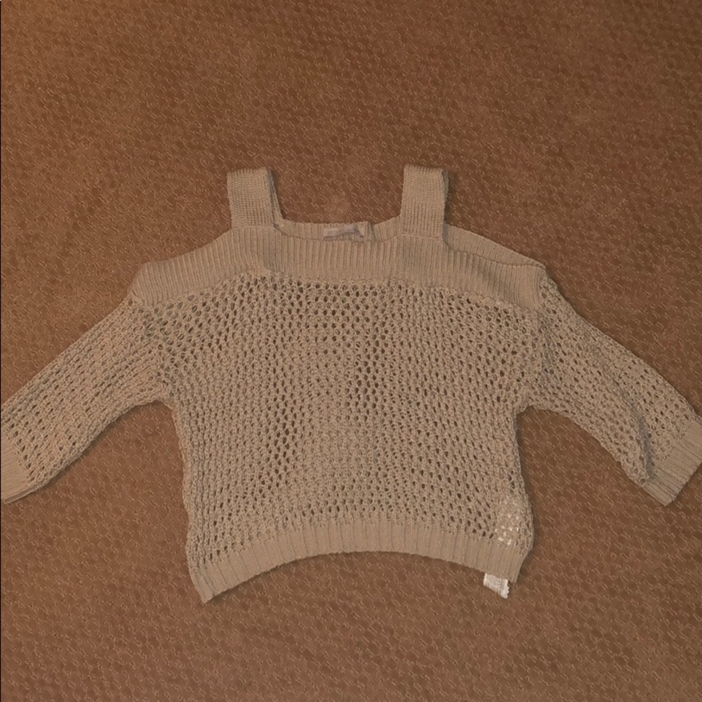 Zara off the shoulder sweater!